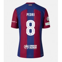 Barcelona Pedri Gonzalez #8 Domáci futbalový dres 2023-24 Krátky Rukáv